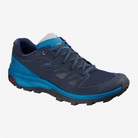 Salomon OUTline GTX Mens Hiking Shoes Navy UK GAVZ